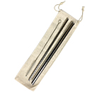 安全防刮舌口316不鏽鋼吸管(粗12mm細6mm直管組)