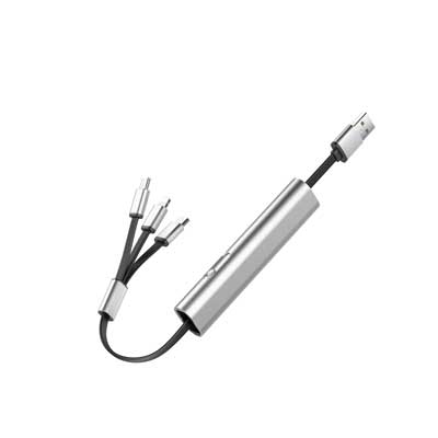 金屬收納一拖三伸縮數據綫