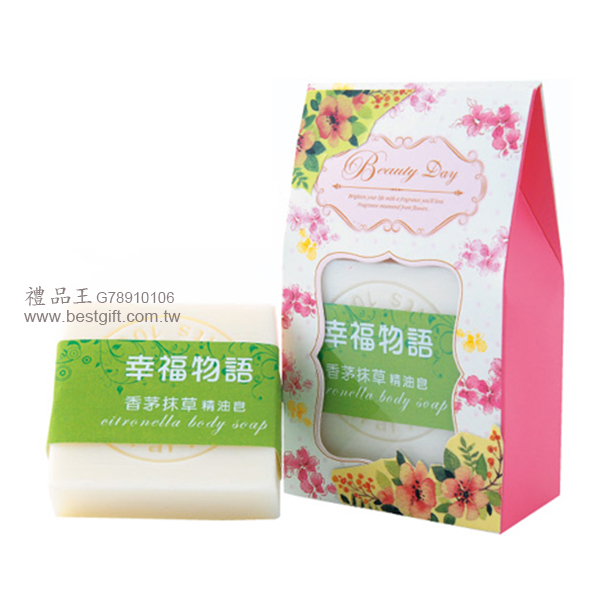 香茅抹草手工精油皂(花俏盒)   商品貨號：G78910106   